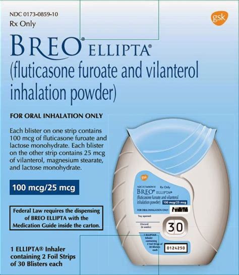 Breo ellipta manufacturer coupon 10. Eligible patients without insurance to cover the cost of their prescription will receive up to $100 in savings on each 30-day supply of Breo Ellipta. You will be responsible for any remaining out-of-pocket cost. This offer is valid for up to 12 uses, and each 30-day supply counts as 1 use. Call 1-866-747-1170 for more information. 