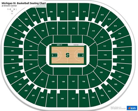 217. Section 217 at Breslin Center. ★★★★★SeatScore®. Seat View From Section 217, Row 15. Row Numbers. Rows in Section 217 are labeled 1-19. An entrance to this section is located at Row 1.
