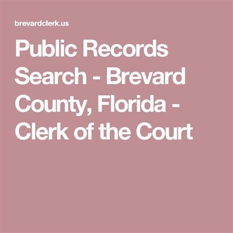Brevard County Clerk of Court ... Load Image ...
