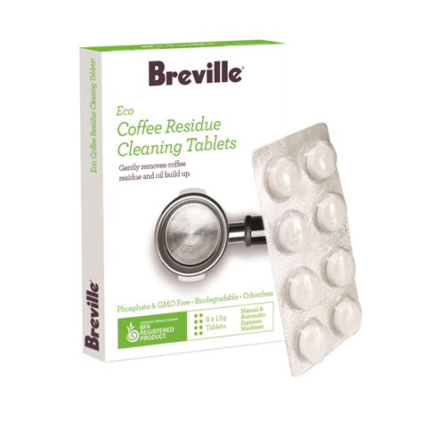 Breville cleaning tablets. Share with friends. Delicious, cafe-quality coffee relies on using clean tools and keeping The Barista Pro™ free from coffee residue. This cleaning is so important, we have designed the machine to do the heavy lifting for you. Your espresso machine will alert you when it is time to run it through the cleaning cycle - follow along here. 