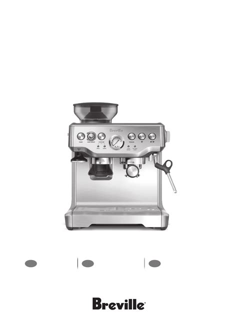 Breville the Barista Express BES870 manual - taxexposure.info