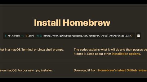 Brew install python.  Homebrew is a package manager for Homebrew, a popular package manag...