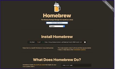 Brew install root.  Trivially create your own Homebrew packages.  I installed Homebrew, a ...