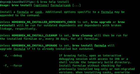 Brew link command. 4. rb, which can be invoked like brew cmdname.  This allows you...