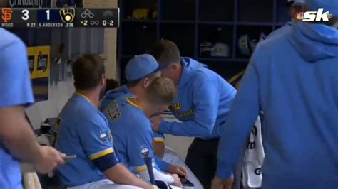 Brewers' Adames hospitalized after being hit by line drive in dugout against Giants