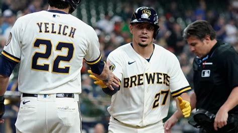 Brewers’ Adames returns less than 2 weeks after getting hit in head with liner while in dugout