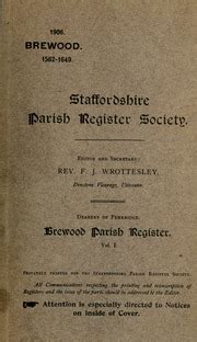 Brewood parish register - Internet Archive