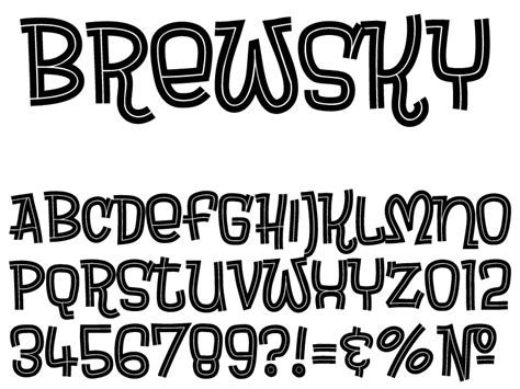 Brewsky Font wfonts.com - download free