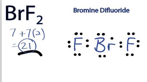 In BrF 2- Lewis structure, there are two single bon