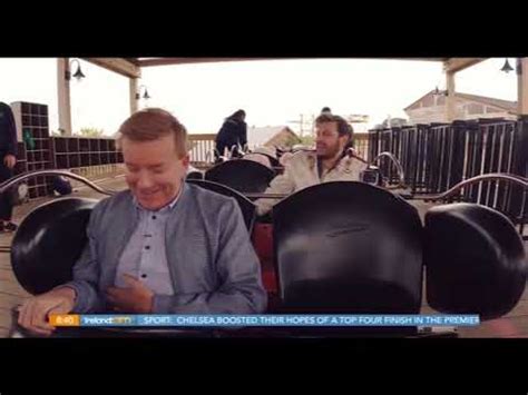 Brian Dowling rides the Cú Chulainn Coaster at Tayto Park