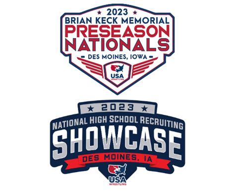 Brian keck memorial preseason nationals 2023. 2022 Brian Keck Memorial Preseason Nationals Des Moines, IA 10/27/2022 - 10/30/2022. Event Venue. Iowa Events Center (Hyvee Hall) 730 3rd St Des Moines, IA 50309 ... 2023. ATHLETE MEMBERSHIP . Wrestlers must enter their USA Wrestling Membership number when they register online. Wrestlers that do not have … 