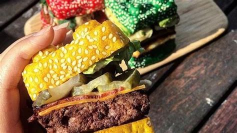 Brick burger. The brick-themed restaurant is designed to immerse visitors in a playful world of Lego, with colorful brick walls, Lego-themed furniture, and a brick building station. The Brick Burger pop-up menu ... 