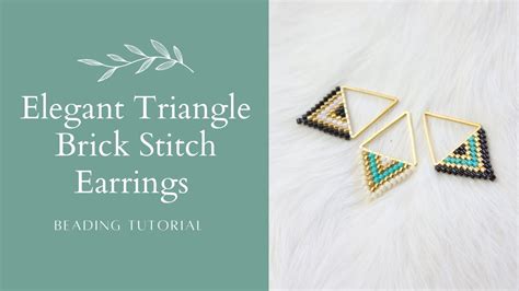 Brick stitch triangle. com #beadwork #beadwork #beadembroidery #tutorial #howto #beading ...