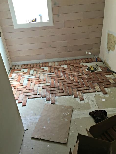 Brick tile floor Brick veneer bathroom and kitchen installation …