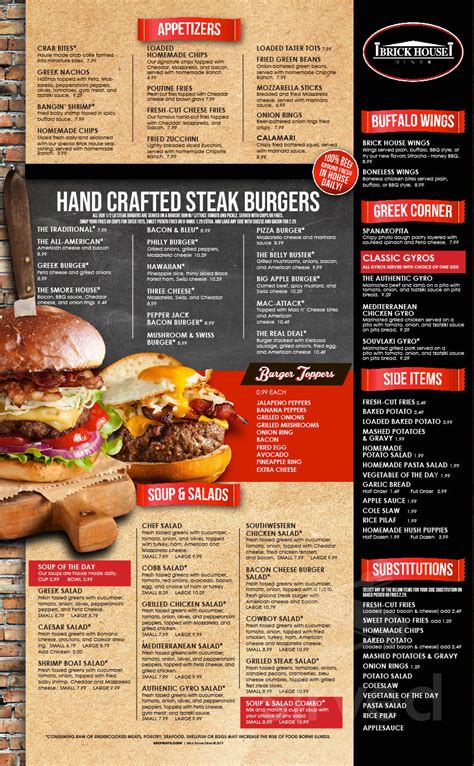 Brickhouse diner on the blvd richmond menu. We are sure you will enjoy it so make sure you tell a friend about Brick House Diner . Thank you, The Routsis family. ... 3336 N. Arthur Ashe Blvd. Richmond, Va 23230 ... 
