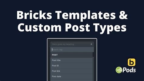 Bricks Builder Dynamic Data Custom Post Types & Bricks Templates