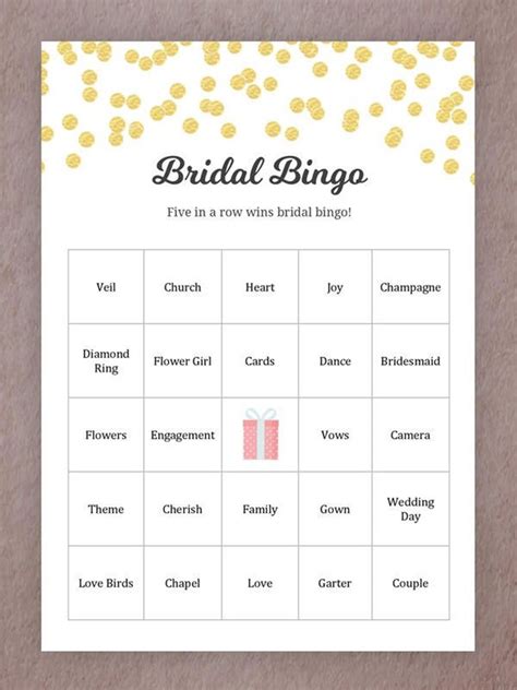 Bridal Game Printables