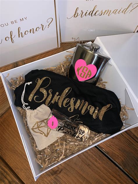 Bridesmaid proposal. Bridesmaid Proposal Box - Pastel Pink. from R 890.00. Select Options. Bridesmaid Proposal Box - Powder Blue. from R 890.00. Select Options. Bridesmaid Proposal Box - Almond White. from R 890.00. Select Options. Ultra-thin Compact Mirror & sleeve. R 79.00. Sold Out. Sold Out. Wine Stopper. Sold Out. Add to Cart 
