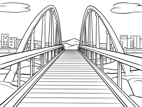 Bridge Coloring Page