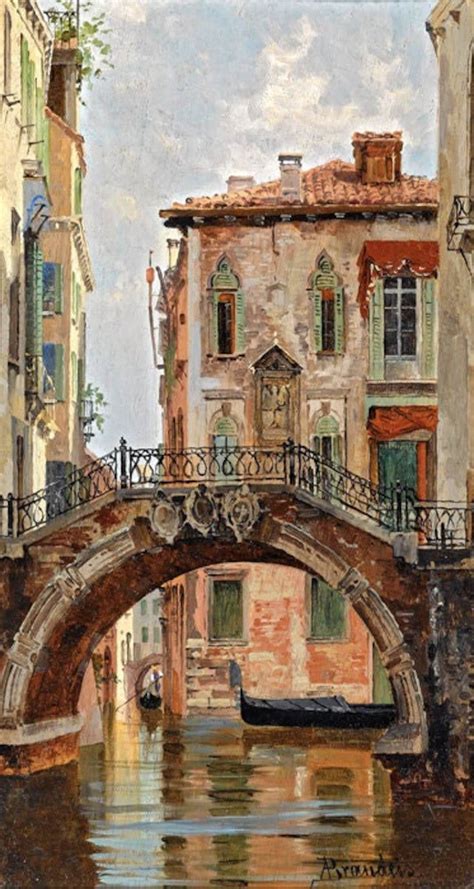 Bridge Over A Venetian Canal Venice Italy Painting By Antonietta ...