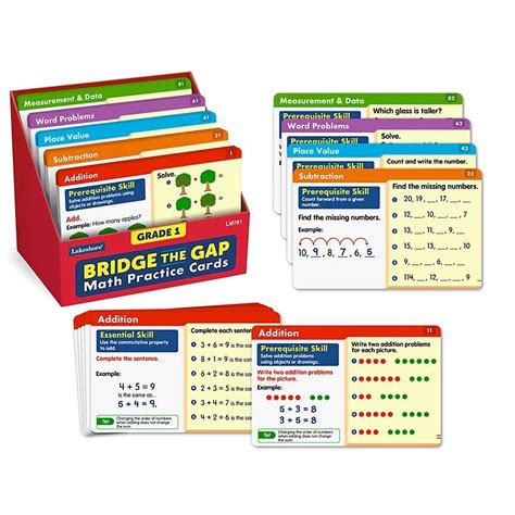 Bridge the Gap! Math Practice Cards Gr. 1