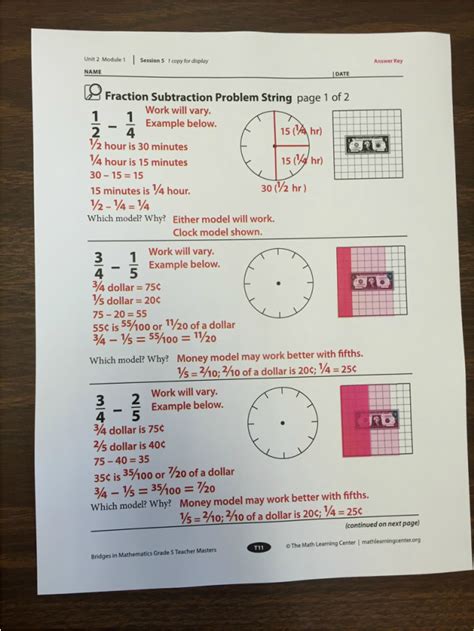 Bridges in Mathematics Grade 5 Unit 4 Module 2 - Math …