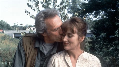 The Bridges of Madison County. NR, 2 hr 15 min. A moving love story about a photographer on assignment to shoot the historic bridges of Madison County. He meets a housewife, whose husband and children are away on a trip, and the film traces a brief affair that is never sordid but instead one of two soul mates who have met too late.