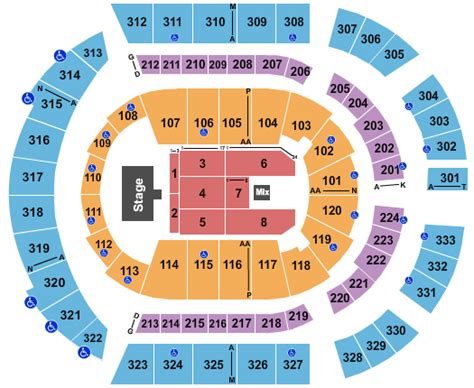 Seat Numbering. All seating sections are numbered beginning on the south side of the arena and continuing in a clockwise direction. Viewed from the floor, seats are numbered across the row from left to right, beginning with 1. The rows are numbered from the bottom of the section to the top, also beginning with 1.. 