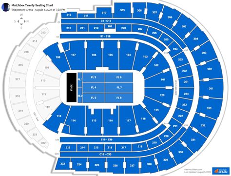 Seating Charts for Bridgestone Arena. Nashville Predators. B