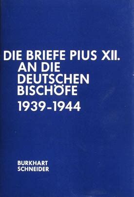 Briefe an die deutschen bischöfe 1939 1944. - Böhmen als brennpunkt der nationalitäten-sowie machtkonflikte und weltkrieg ii.