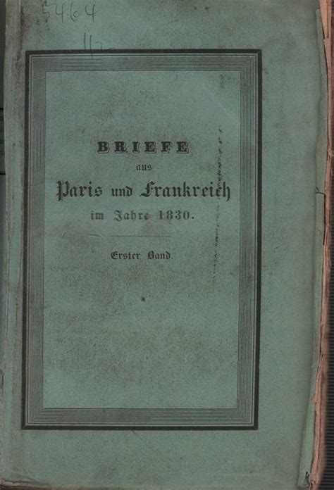 Briefe aus paris und frankreich im jahre 1830. - Jvc ca d432tr d452tr service manual.