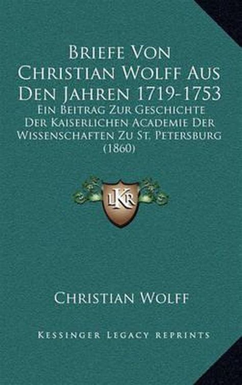 Briefe von christian wolff aus den jahren, 1719 1753. - Mercedes v class owner manuals enr.