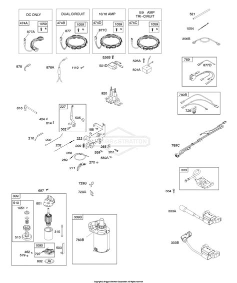 Briggs and Stratton 31R577-0027-B1 Parts Diagrams