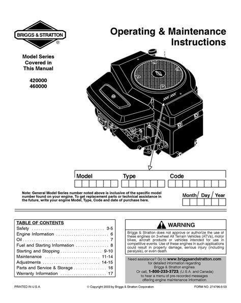 Briggs and stratton 420000 service manual. - Brother vx 1500 sewing machine manual.