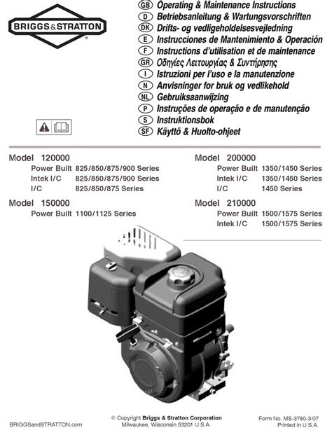 Briggs and stratton model 120000 repair manual. - Atlas copco xas 186 service manual english.
