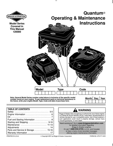 Briggs and stratton quantum 350 manual. - White outdoor lt 175 owners manual.