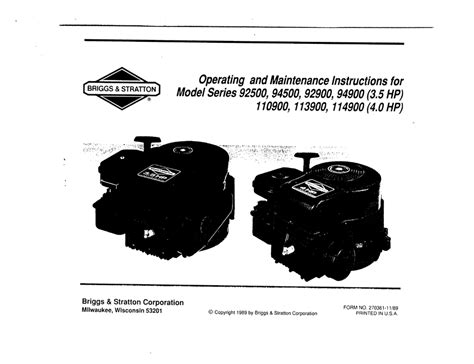 Briggs and stratton repair manual 92500. - 78 dodge ramcharger manuale di riparazione.