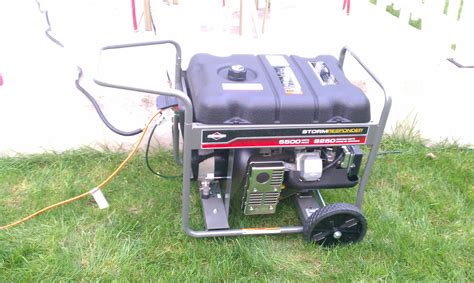Briggs and Stratton Storm Responder 5500/8250 Watt Gasoline Portable Generator, Pick up Only, Located In NJ. Briggs & Stratton. Local Pick up Only, Located In NJ. (marking does not affect the item). Used but in very good working condition.