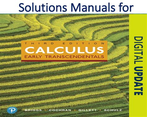 Briggs cochran calculus early transcendentals solution manual. - Hp photosmart c6300 all in one manual.