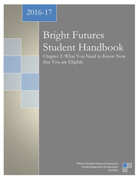 Bright Futures Student Handbook