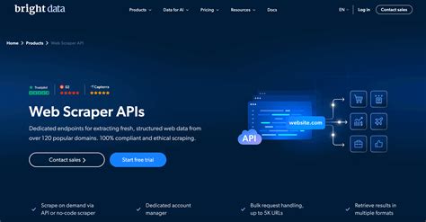 Bright data.  Say goodbye to scraping headaches with Web Scraper APIs! ...
