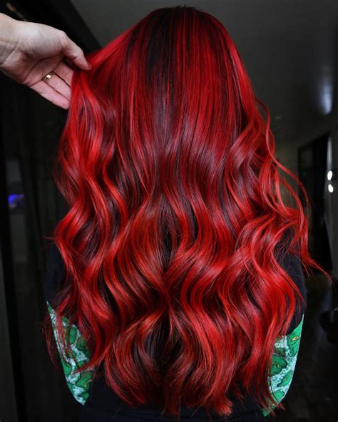 Bright red hair dye. Brown: Pretty much any shade of brown works well on red hair. For light-red hair, go with light brown; for darker red, a darker brown works well. If you want to downplay the red tones, opt for a neutral or ash brown. Black: This is a solid option if you’re looking to go darker and get rid of the red tones completely. 