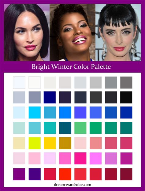 Bright winter. Bright Winter has a wide array of hot pink, blue-red, coral and fuchsia lipsticks to choose from. Medium-dark shades of hot pink, coral-red and fuchsia are … 
