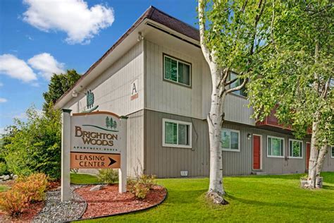 Come home to a great community - Brighton Woods Apartment Homes! Address: 1204 Norman St Anchorage, AK 99504 Beds: 1 / Baths: 1 / Size: 680 sq ft Monthly Rent: $1425 - $1435 Move to Brighton Woods.... 