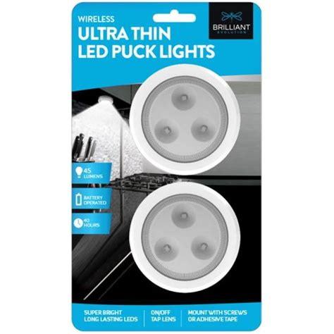 Brilliant Evolution LED Puck Light 6 Pack with Remote