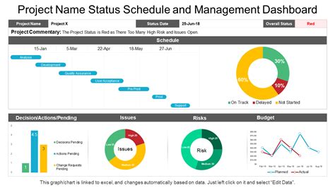 Brilliant Project Status Dashboard Template Stocktake Sheet Example