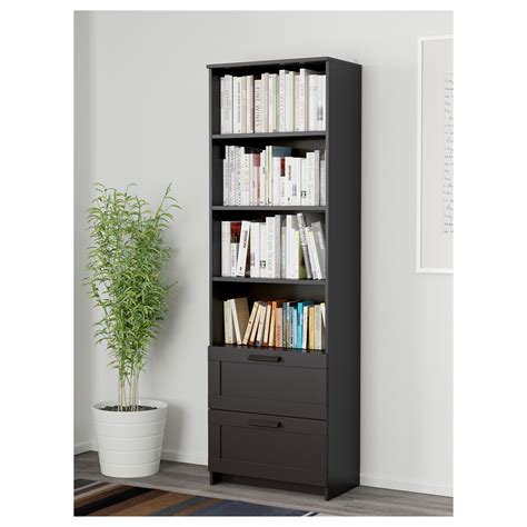Brimnes bookcase. BRIMNES Bookcase, black, 60x190 cm | 23 5/8x74 3/4 "$ 149. Quick view. BILLY / OXBERG Bookcase with panel/glass door, black-brown 40x30x202 cm | 15 3/4x11 3 ... but you can also create a colorful bookcase with our artificial plants. You don't have to water them or worry about sunlight, and they will always look as good as the first day. >> See ... 