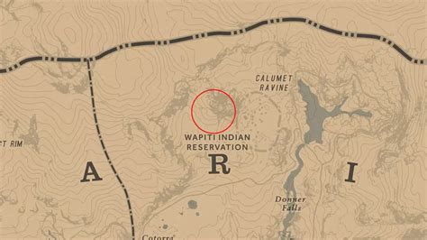 Map Image: RDR2 Map. The Landmarks of Riches treasure ca