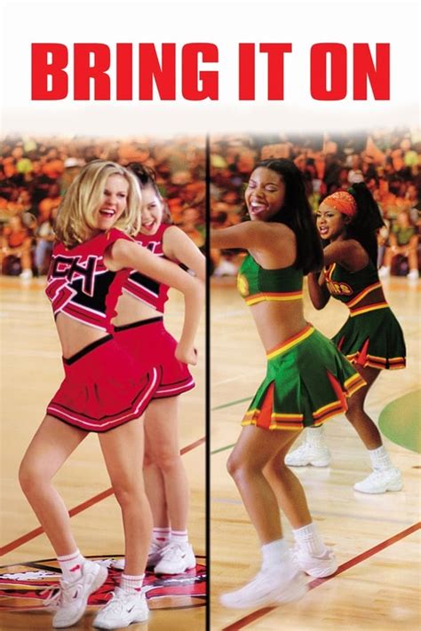 Bring it on the movie. During a cheer, two girls touch their clothed breasts and another smacks her own clothed buttocks. Several times during the movie people make mild references to ... 
