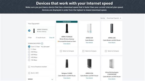 Bring your own modem.  Find which modems and routers are compatible with Xfinity Internet.  Fin...